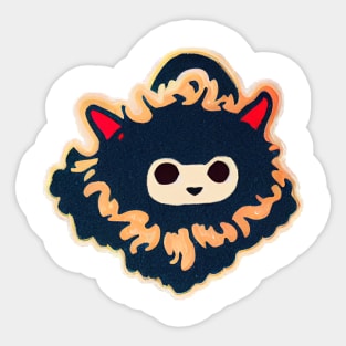 Strange creature of the night Sticker